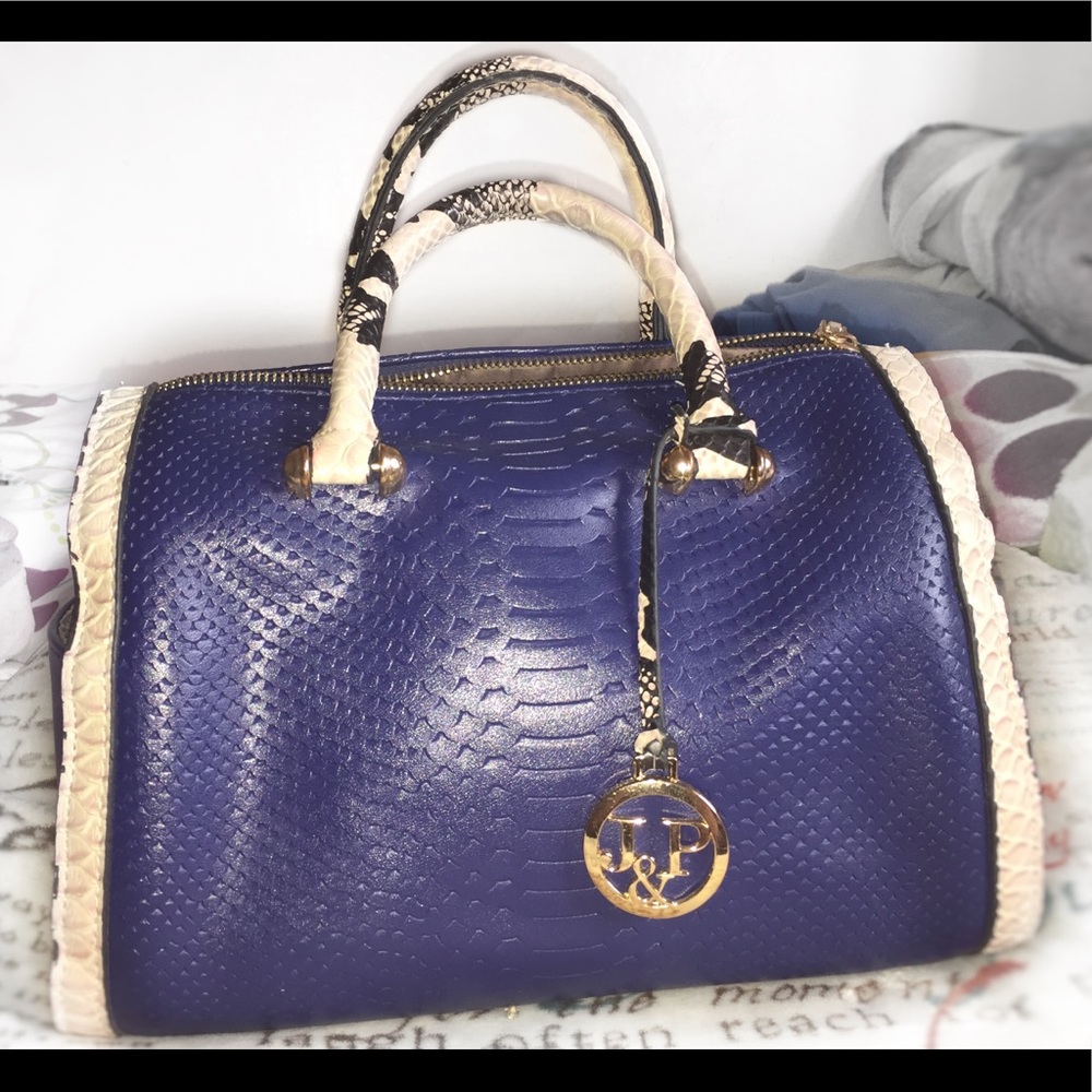 J&P Snake Skin Leather Handbag